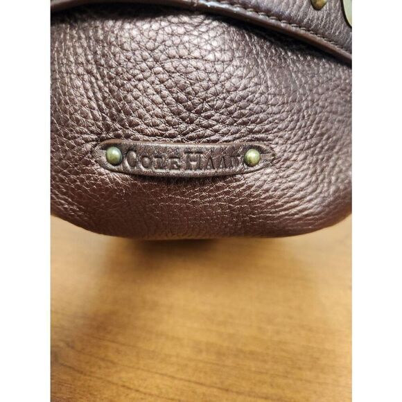 COLE HAAN VILLAGE PAILLETTE METALLIC LEATHER TOTE - Picture 3 of 12